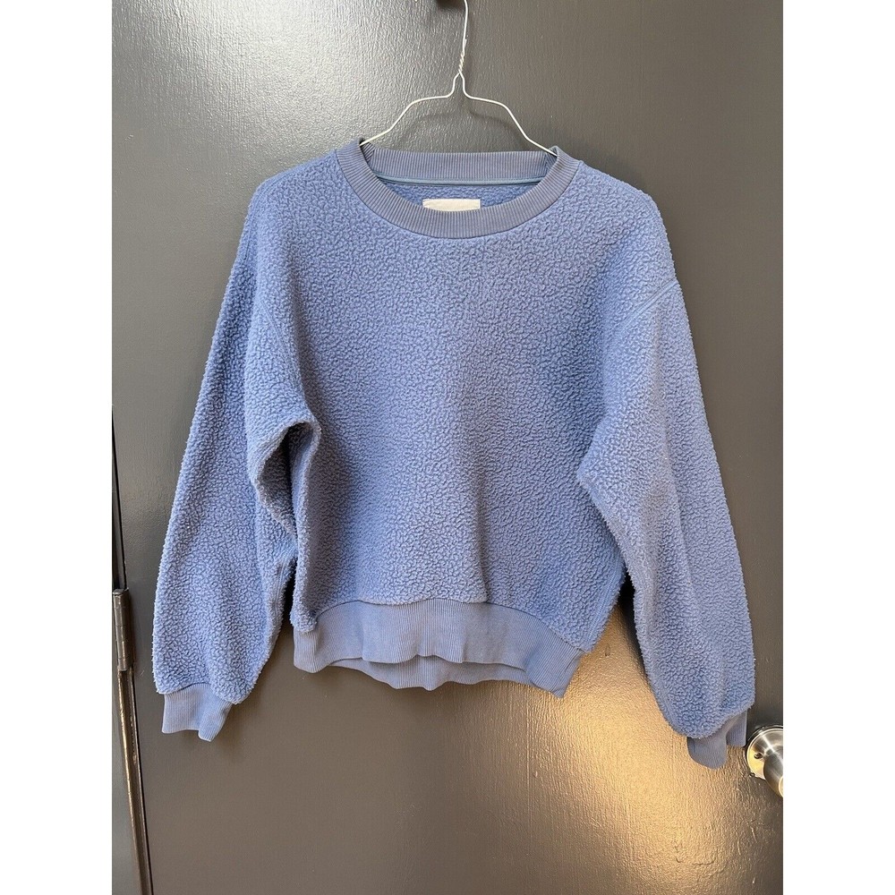 Everlane Sweater Women's Size XS Blue Crew Neck Sweatshirt Renew